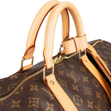 Louis Vuitton Monogram Canvas Keepall 55 Bandoulière Travel Bag
