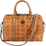 MCM Monogram Visetos Boston Handbag