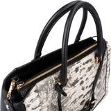 MCM Visetos Monogram Python Embossed Leather Milla Tote Handbag