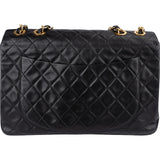 Chanel Quilted Lambskin 24K Gold Maxi Single Flap Crossbody Bag
