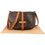 Louis Vuitton Canvas Monogram Perforated Saumur 30 Crossbody Bag