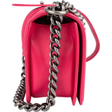 Chanel Quilted Lambskin Single Flap  Boy Crossbody Bag