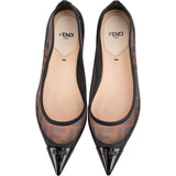 Fendi Monogram FF Motif Mesh Ballerina Flats (35)