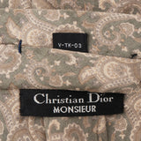 Christian Dior Paisley Pattern Silk Tie Krawatte