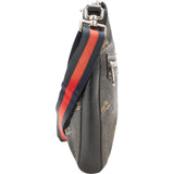 Gucci Monogram GG Supreme Canvas Tiger Print Messenger Crossbody Bag