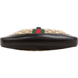 Gucci Monogram GG Canvas Jackie Web Stripe Shoulder Bag