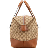 Gucci Monogram GG Canvas Web Boston Travel Bag