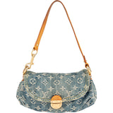 Louis Vuitton Monogram Denim Pleaty Shoulder Bag