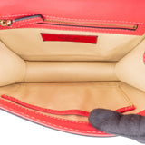 Valentino Garavani Pink Leather Rockstud Glam Lock Crossbody Bag