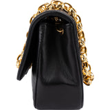Chanel Quilted Lambskin 24K Gold Single Flap Crossbody Bag