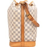 Louis Vuitton Monogram Damier Azur Canvas Sac Noé Grande Shoulder Bag