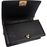 Chanel Quilted Chevron Boy Single Flap Crossbody Bag