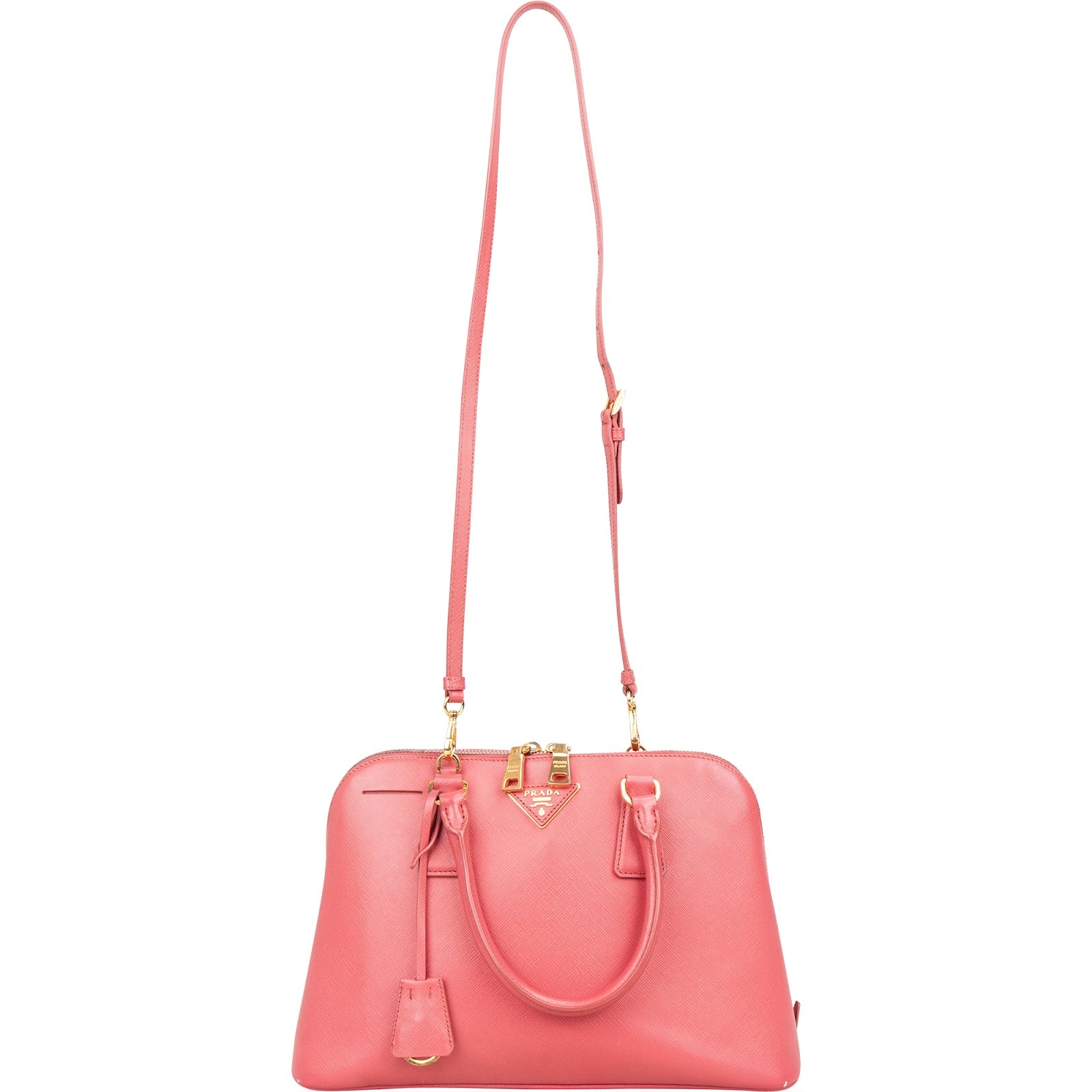 Prada Saffiano Leather Promenade Handbag - vintageandkickz