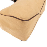 Gucci Canvas Horn Handle Hobo Shoulder Bag