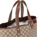 Gucci Monogram GG Supreme Web Tote Bag