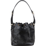 Louis Vuitton Noir Epi Leather Sac Noé Petit Shoulder Bag