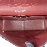 Chanel Quilted Lambskin Palladium Jumbo Double Flap Crossbody Bag