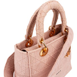 Christian Dior Pink Cotton Lady D-Lite Handbag