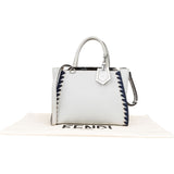 Fendi Light Blue Leather Whipstitch 2Jours Mini Handbag