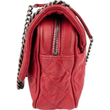 Chanel Quilted Soft Calfskin Palladium Easy Single Flap Shoulder Bag