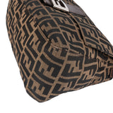 Fendi Monogram FF Zucca Canvas Mamma Baguette Shoulder Bag