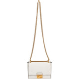 Fendi Blanco Patent Leather Kan U Flap Crossbody Bag