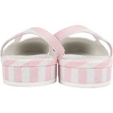 Chanel Multicolor Leather Striped Fabric Cap Toe Slingbacks Shoes (36)