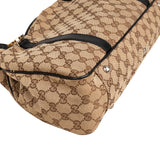 Gucci Monogram Canvas Twin GG Shoulder Bag