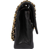Chanel Quilted Lambskin Medium 24K Gold Double Flap Shoulder Bag
