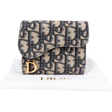 Christian Dior Oblique Jacquard Monogram Saddle Wallet