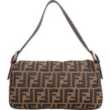 Fendi Monogram FF Zucca Baguette Shoulder Bag