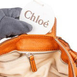 Chloé Cognac Grained Leather Paddington Satchel Handbag