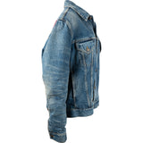Gucci Blue Blind For Love Embroidered Dog Patch Denim Jacket (IT50)