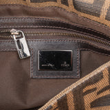 Fendi Monogram FF Zucca Mamma Baguette Shoulder Bag