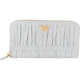 Prada Nappa Gaufre Zip Around Wallet
