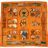 Hermès Les Masques Silk 90 Scarf Tuch