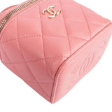 Chanel Quilted Lambskin Mini Vanity Crossbody Bag