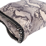 Stella McCartney Python Print Falabella Fold Over Tote Shoulder Bag