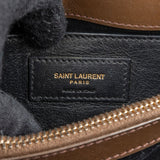 Yves Saint Laurent Brown Quilted Leather Loulou Crossbody Bag