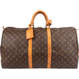 Louis Vuitton Monogram Canvas Keepall 55 Travel Bag
