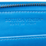 Bottega Veneta Blue Intrecciato Leather Clutch
