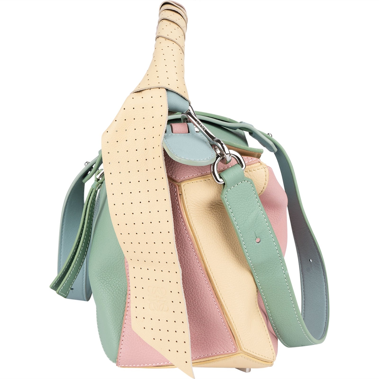Loewe Multicolor Leather Puzzle Crossbody Handbag - vintageandkickz