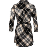 Burberry Blue Label Checked Wool Belt Longsleeve Button Up Dress (38)