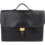 Hermès Noir Grained Fjord Leather Sac à Dépêches Business Handbag