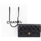 Chanel Quilted Lambskin Classic Flap Wallet