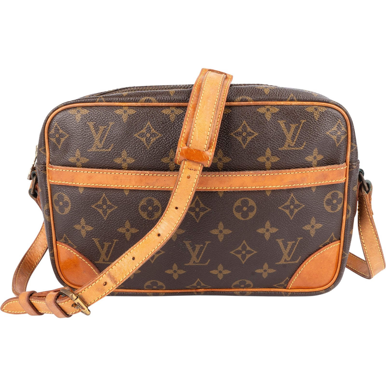 Louis Vuitton Monogram Canvas Trocadero 27 Crossbody Bag xx neu vernähen Irem - vintageandkickz