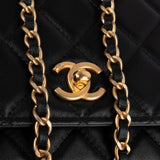 Chanel Quilted Lambskin Pearl Handle Wallet On Chain Crossbody Bag