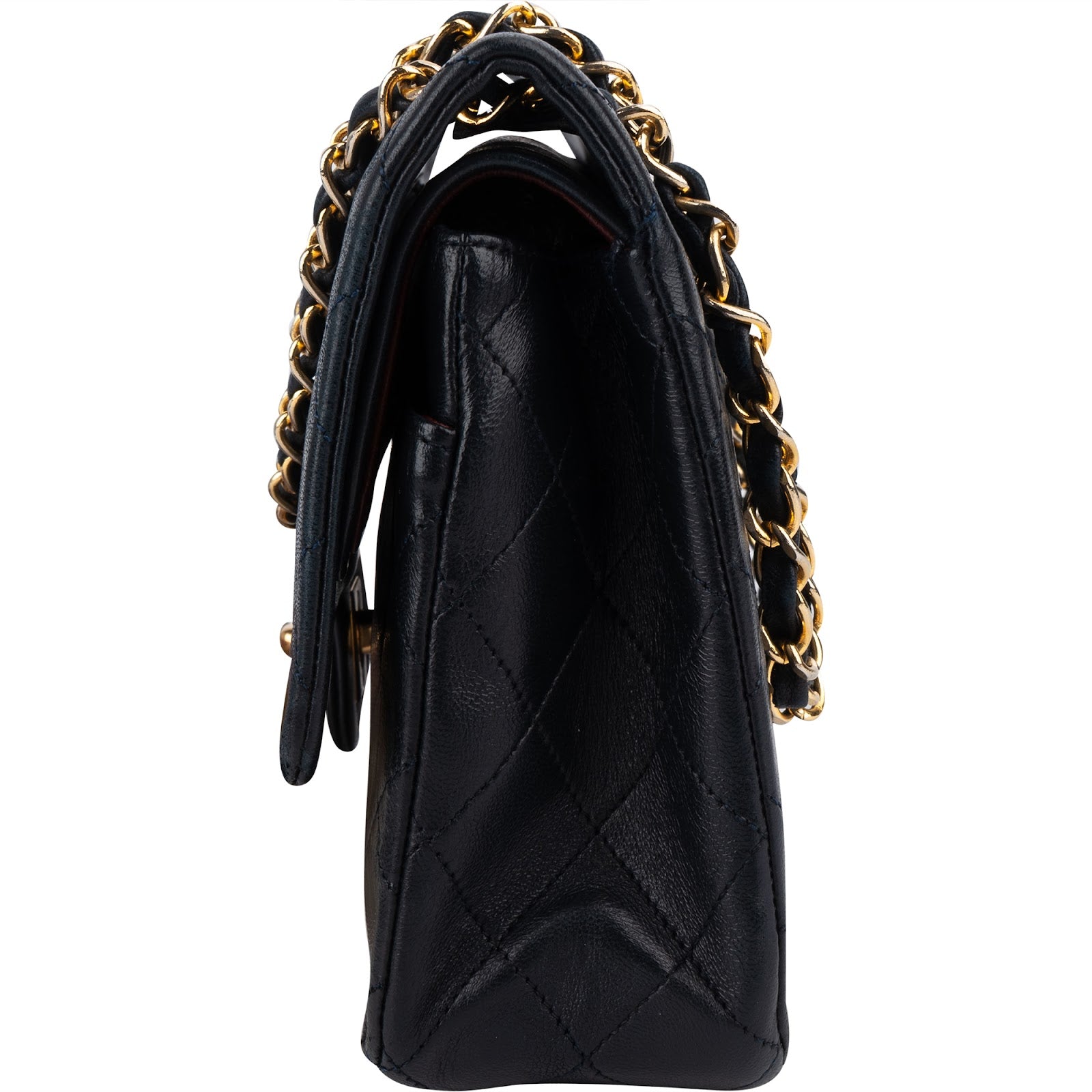 [🔄️B11 / F29] Chanel Quilted Lambskin Medium Double Flap Crossbody Bag - vintageandkickz