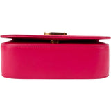 Yves Saint Laurent Pink Calfskin Box Leather Small Solferino Crossbody Bag