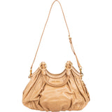 Miu Miu Beige Vitello Lux Leather Hobo Shoulder Bag